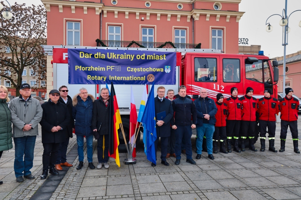 Donation of a fire truck to Ukrainian Kharkiv